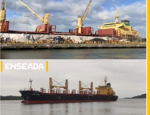 On February 15th, TUP Enseada completed another Metallurgical Coke unloading operation for the client Ferbasa.